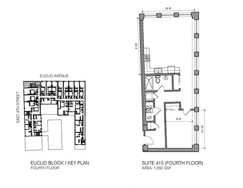 Floor plan for 1 bed, 1 bath, 928 sqft